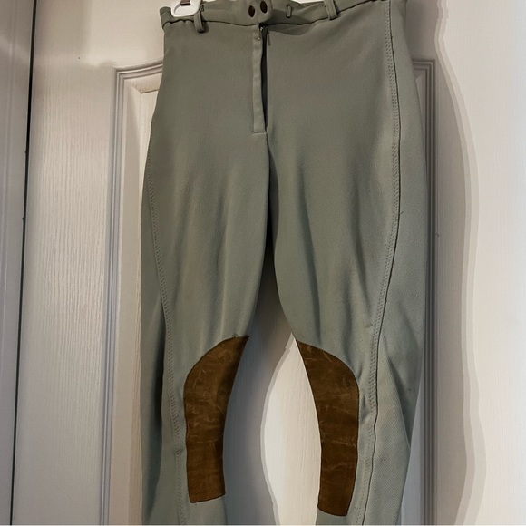 Harry Hall beige/tan knee patch breeches - Picture 2 of 3